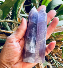 Load image into Gallery viewer, Fluorite Tower | Fluorite Crystal Tower| Fluorite Point | Healing Crystals | Witchcraft Supplies 4.5-5 in
