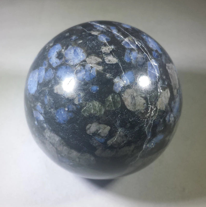 Natural Rhyolite Gemstone Sphere | 2 3/4” Sphere with Stand | Healing Crystal | Chakra