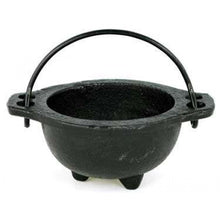 Load image into Gallery viewer, Cast Iron Wide Mouth Cauldron with Handle

