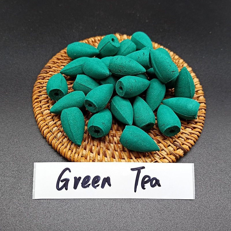 Green Tea Backflow Incense Cones