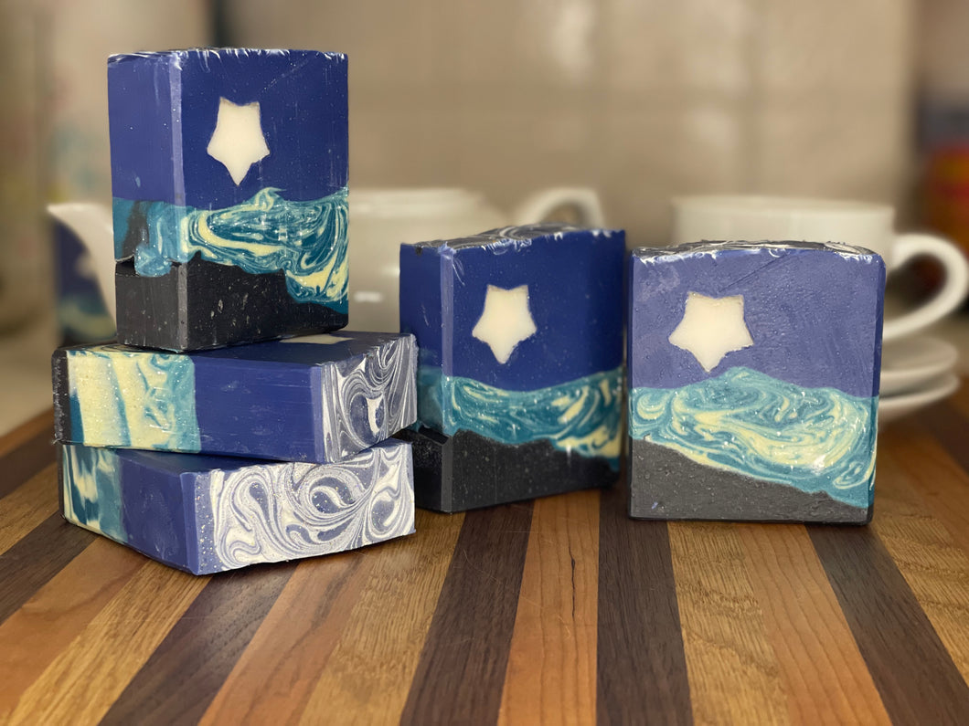 Twinkle Twinkle Mural Bar Soap - AmaraBee Apothecary | Organic | Handmade | Natural | Palm Free