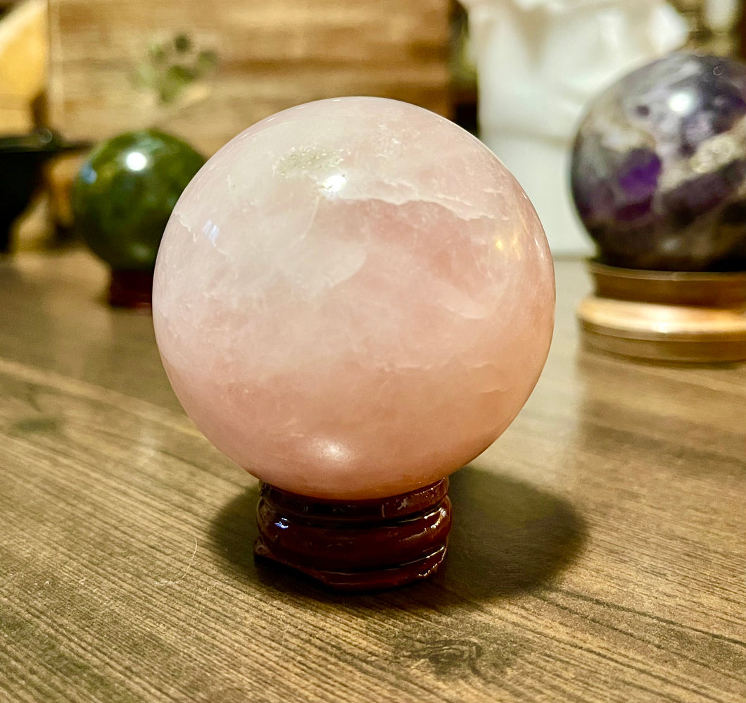 Rose Quartz Sphere | Crystal Ball | Healing Stones
