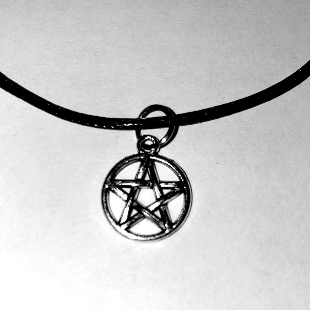 Silver-Toned Pentacle Necklace | Witch | Wicca | Goth | Jewelry