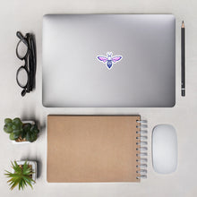 Load image into Gallery viewer, The Bee Vinyl Stickers Blue &amp; Purple
