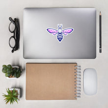 Load image into Gallery viewer, The Bee Vinyl Stickers Blue &amp; Purple
