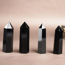 Load image into Gallery viewer, Obsidian Tower | Obsidian Crystal Tower | Healing Crystals | Witchcraft Supplies
