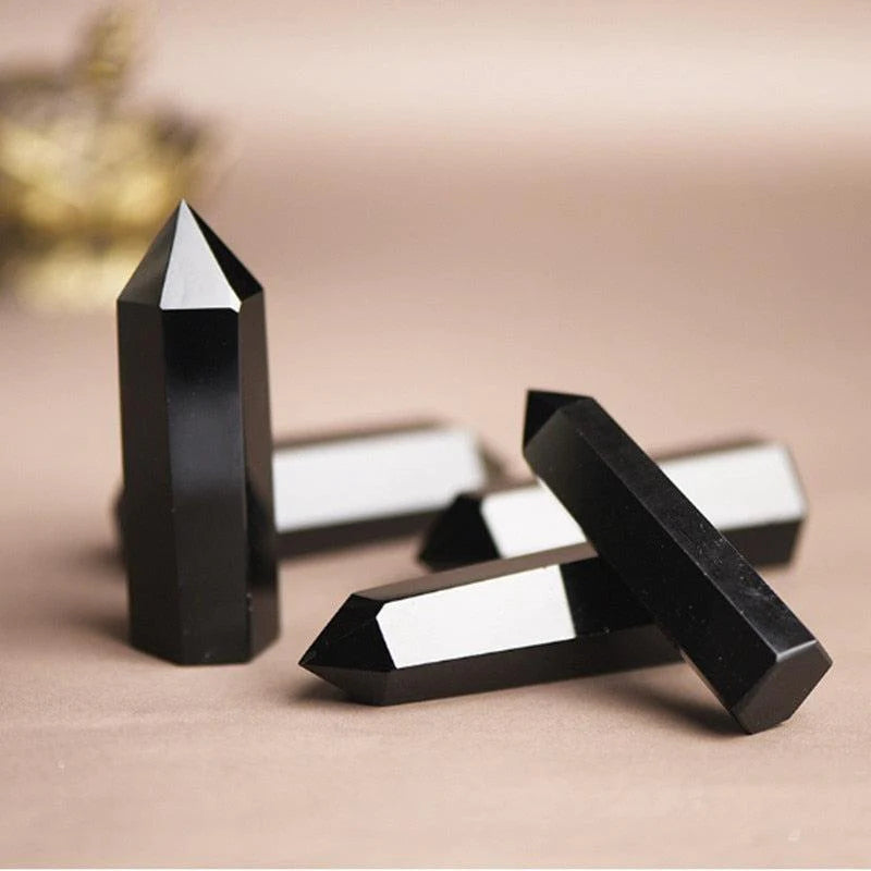 Obsidian Tower | Obsidian Crystal Tower | Healing Crystals | Witchcraft Supplies